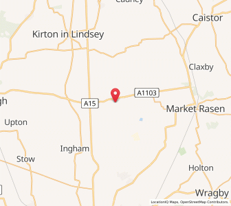 Map of Caenby, EnglandEngland