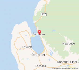 Map of Cairnryan, ScotlandScotland