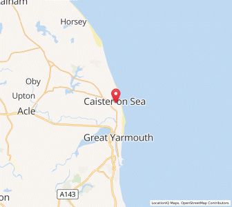 Map of Caister-on-Sea, EnglandEngland