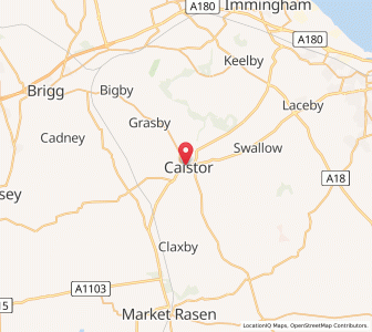 Map of Caistor, EnglandEngland