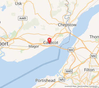 Map of Caldicot, WalesWales