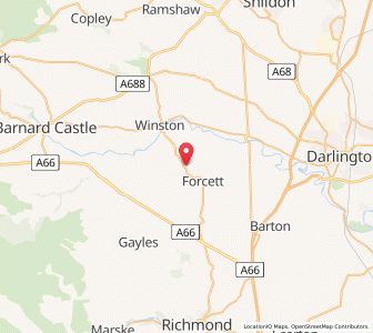 Map of Caldwell, EnglandEngland
