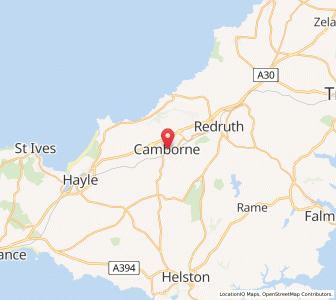 Map of Camborne, EnglandEngland