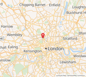 Map of Camden Town, EnglandEngland
