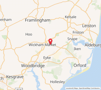 Map of Campsey Ash, EnglandEngland