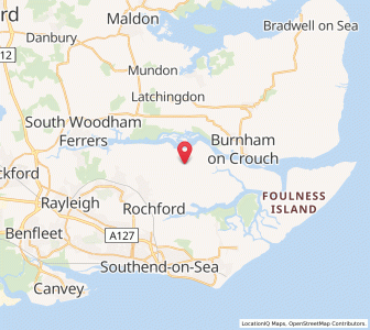 Map of Canewdon, EnglandEngland