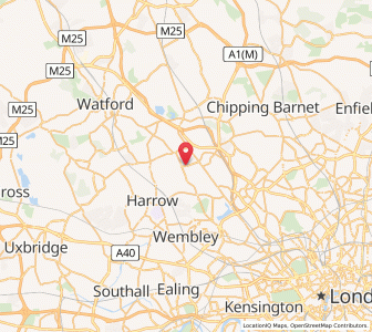 Map of Canons Park, EnglandEngland