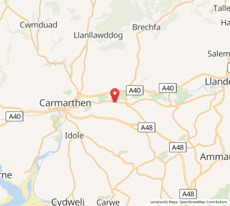 Map of Capel Dewi, WalesWales
