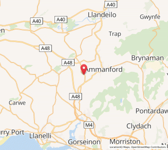 Map of Capel Hendre, WalesWales