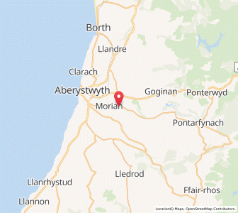 Map of Capel Seion, WalesWales
