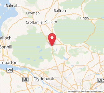 Map of Carbeth, Scotland