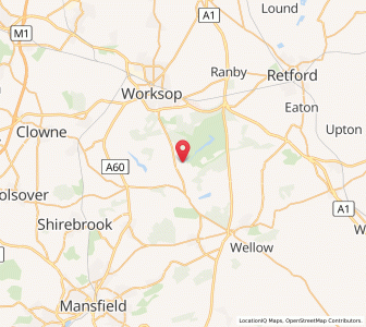 Map of Carburton, EnglandEngland