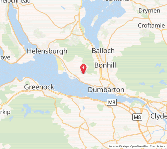 Map of Cardross, ScotlandScotland