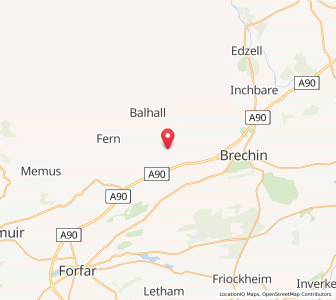 Map of Careston, ScotlandScotland