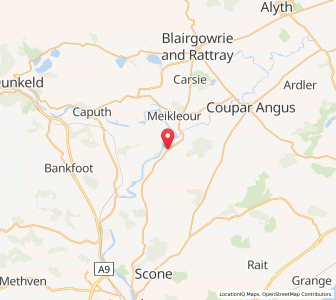 Map of Cargill, ScotlandScotland