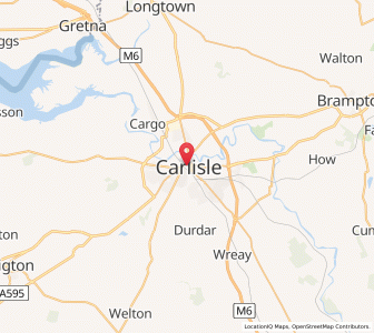 Map of Carlisle, EnglandEngland