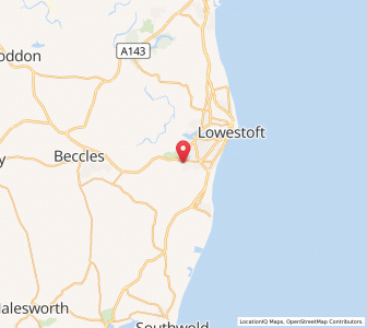 Map of Carlton Colville, EnglandEngland