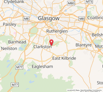 Map of Carmunnock, ScotlandScotland