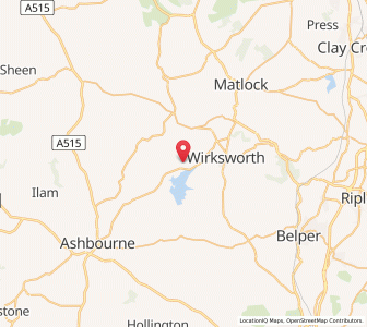 Map of Carsington, EnglandEngland