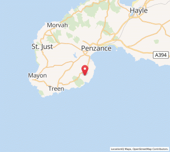 Map of Castallack, EnglandEngland