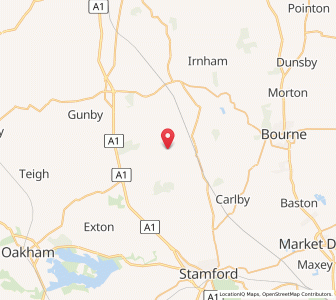 Map of Castle Bytham, EnglandEngland