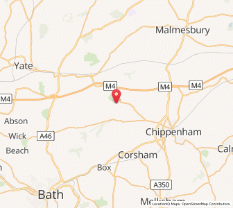 Map of Castle Combe, EnglandEngland