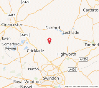 Map of Castle Eaton, EnglandEngland