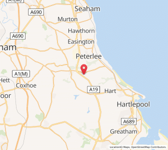 Map of Castle Eden, EnglandEngland