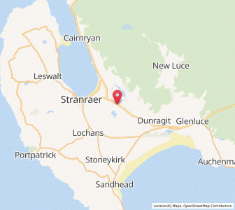 Map of Castle Kennedy, ScotlandScotland