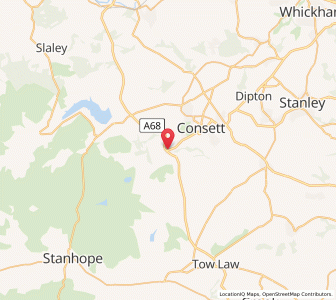 Map of Castleside, EnglandEngland