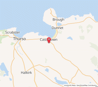Map of Castletown, ScotlandScotland