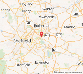 Map of Catcliffe, EnglandEngland