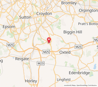 Map of Caterham, EnglandEngland