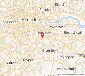 Map of Catford, EnglandEngland