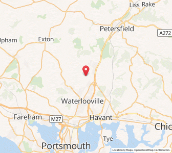 Map of Catherington, EnglandEngland