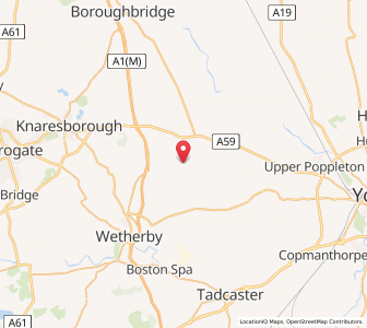 Map of Cattal, EnglandEngland