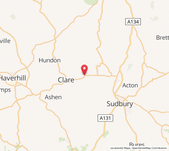 Map of Cavendish, EnglandEngland