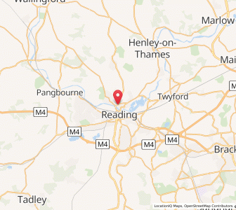 Map of Caversham, EnglandEngland