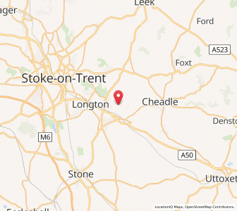 Map of Caverswall, EnglandEngland