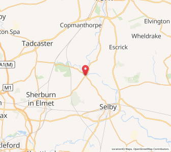 Map of Cawood, EnglandEngland
