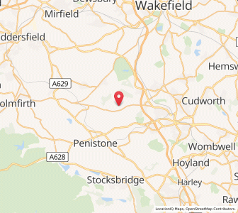 Map of Cawthorne, EnglandEngland
