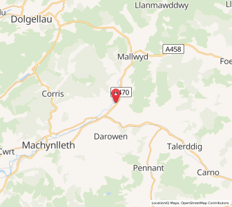 Map of Cemmaes, WalesWales