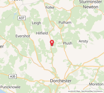 Map of Cerne Abbas, EnglandEngland