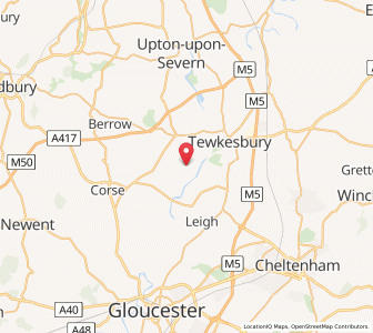 Map of Chaceley, EnglandEngland