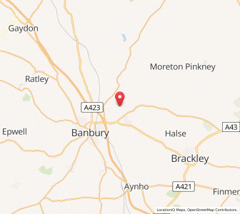Map of Chacombe, EnglandEngland