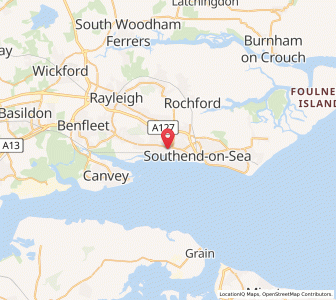 Map of Chalkwell, EnglandEngland