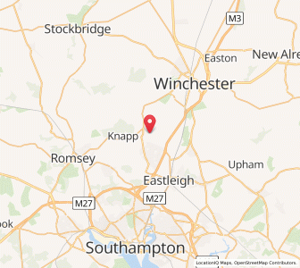 Map of Chandlers Ford, EnglandEngland