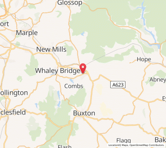 Map of Chapel en le Frith, EnglandEngland