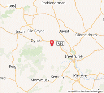 Map of Chapel of Garioch, ScotlandScotland