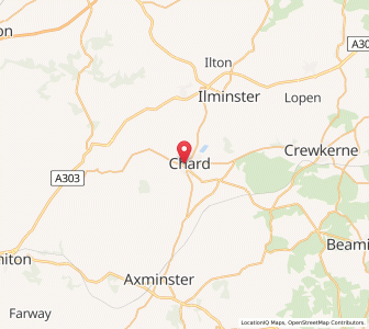 Map of Chard, EnglandEngland